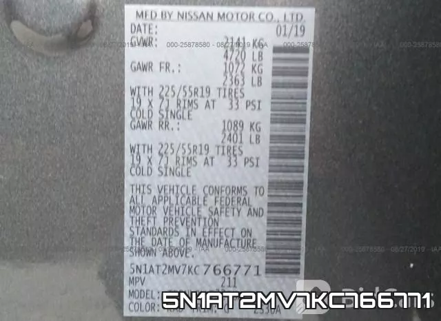 5N1AT2MV7KC766771 фото 10