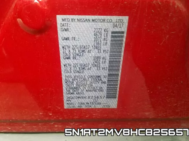 5N1AT2MV8HC825657 фото 2