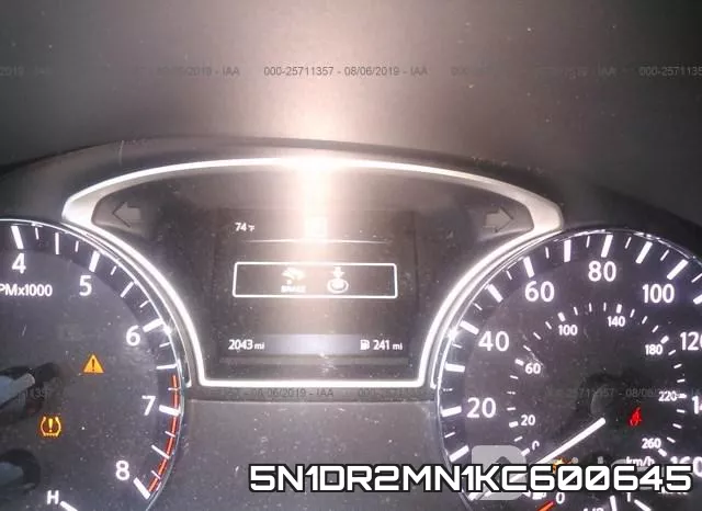 5N1DR2MN1KC600645 фото 8