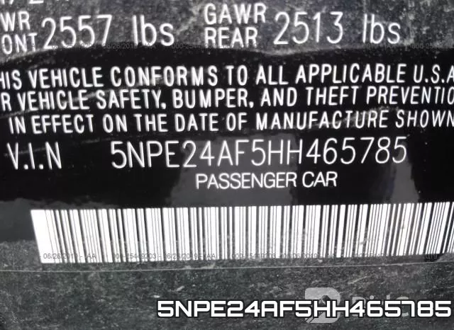 5NPE24AF5HH465785 фото 10