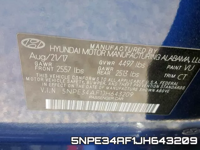 5NPE34AF1JH643209 фото 2
