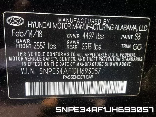 5NPE34AF1JH693057 фото 2
