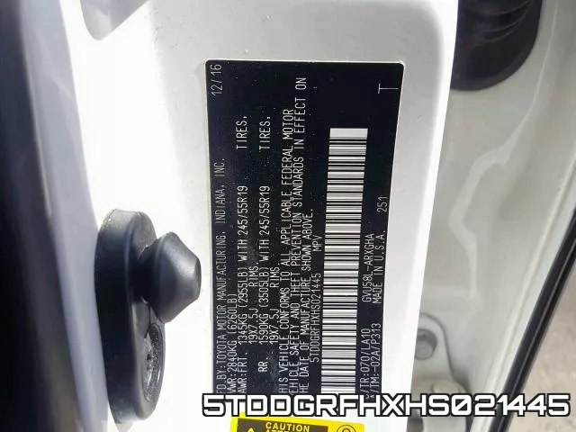 5TDDGRFHXHS021445 фото 2