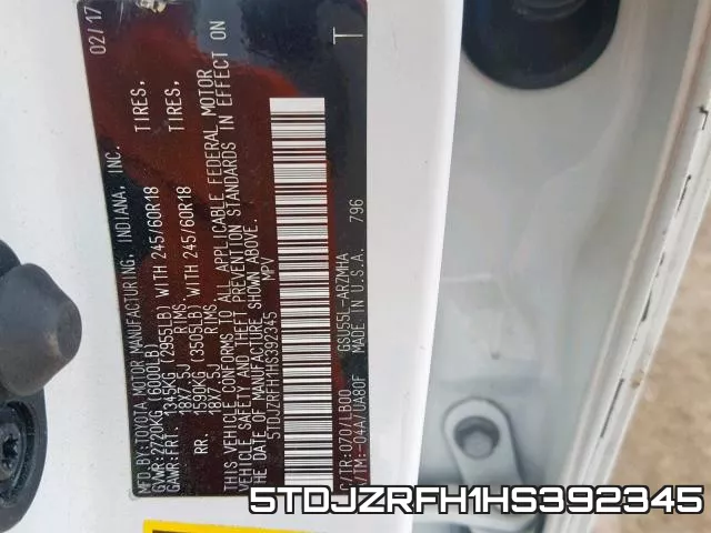 5TDJZRFH1HS392345 фото 2