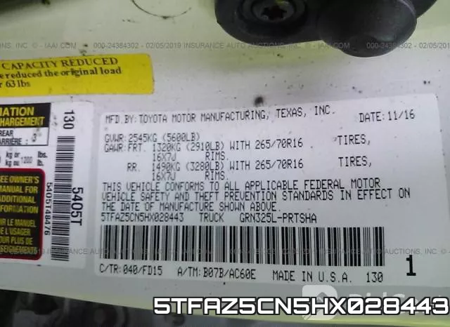 5TFAZ5CN5HX028443 фото 10