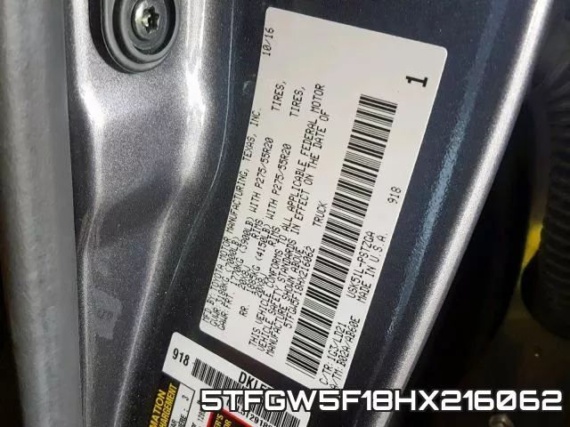 5TFGW5F18HX216062 фото 2