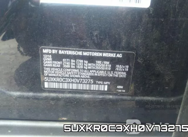 5UXKR0C3XH0V73275 фото 10