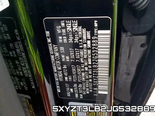 5XYZT3LB2JG532889 фото 2