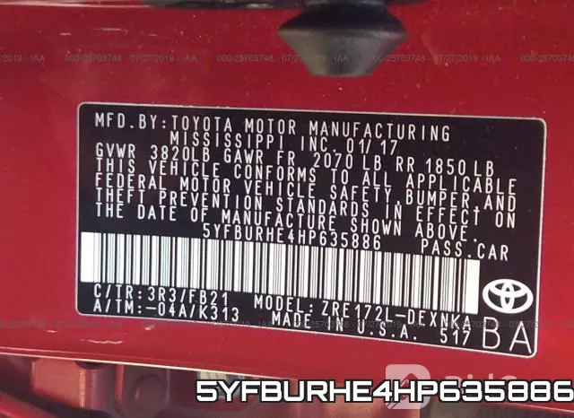 5YFBURHE4HP635886 фото 10