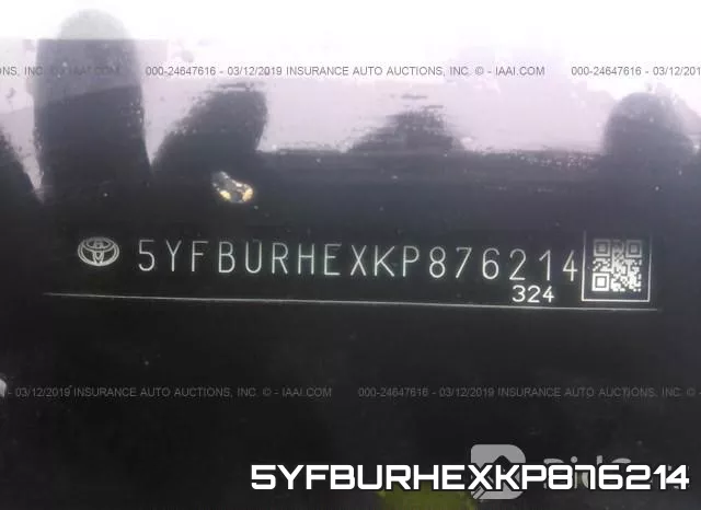 5YFBURHEXKP876214 фото 10