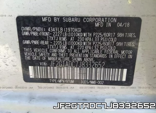 JF2GTADC7J8332652 фото 10