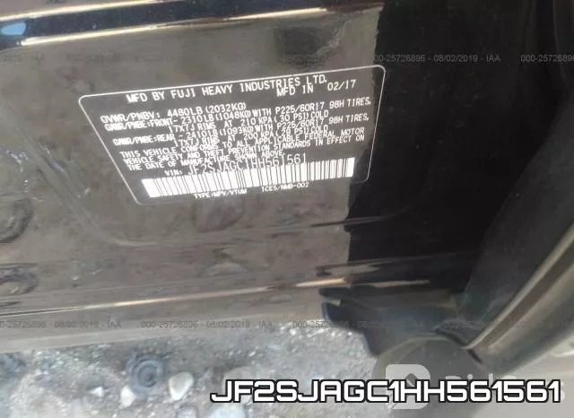 JF2SJAGC1HH561561 фото 10