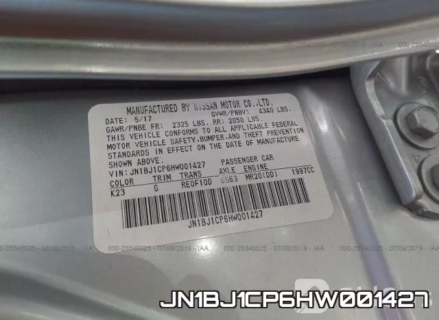 JN1BJ1CP6HW001427 фото 10