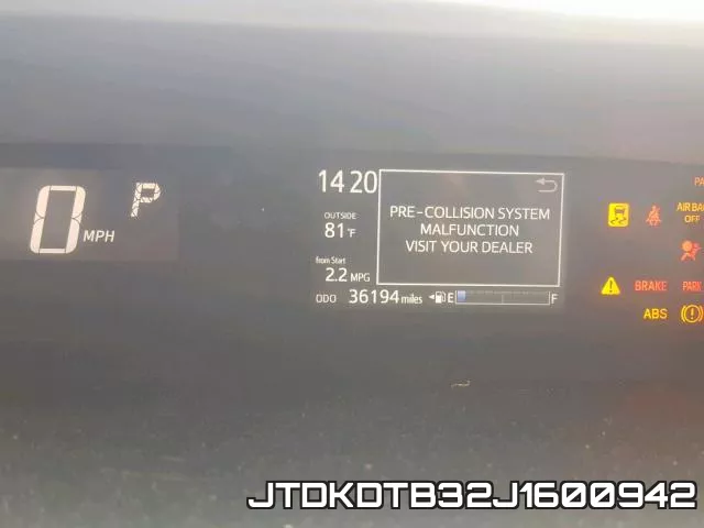 JTDKDTB32J1600942 фото 9