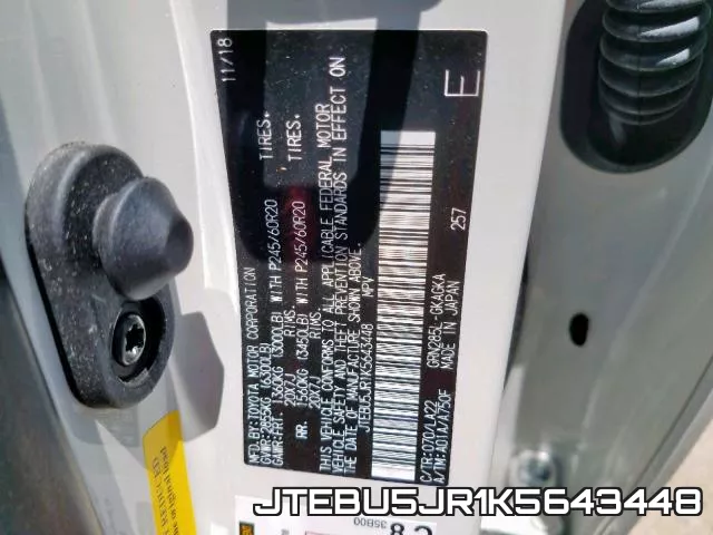 JTEBU5JR1K5643448 фото 2