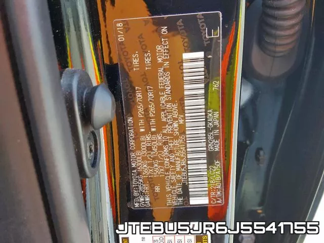JTEBU5JR6J5541755 фото 2
