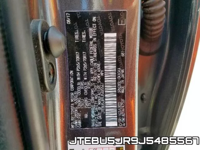 JTEBU5JR9J5485567 фото 2