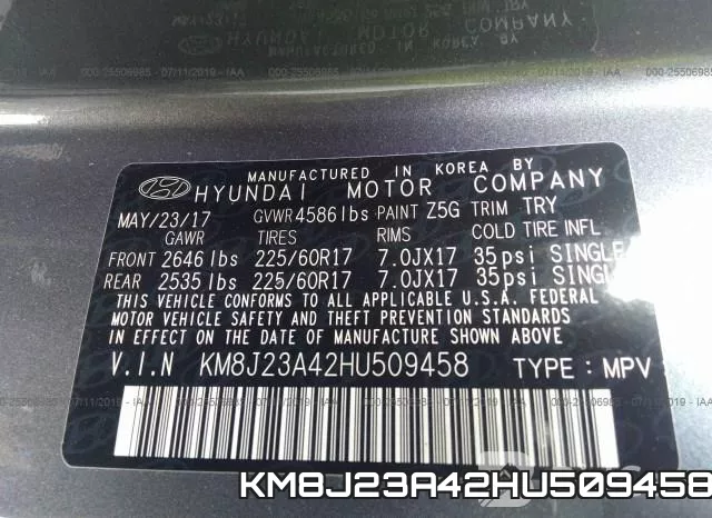 KM8J23A42HU509458 фото 9
