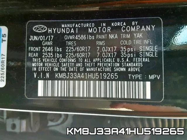 KM8J33A41HU519265 фото 2