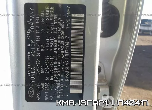 KM8J3CA21JU740417 фото 10