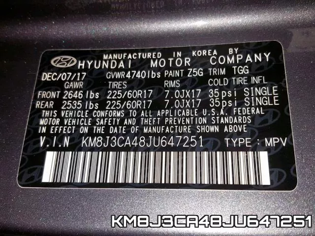 KM8J3CA48JU647251 фото 2