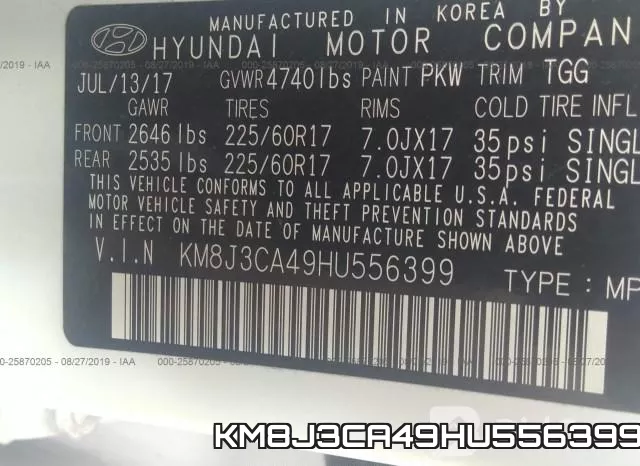 KM8J3CA49HU556399 фото 10