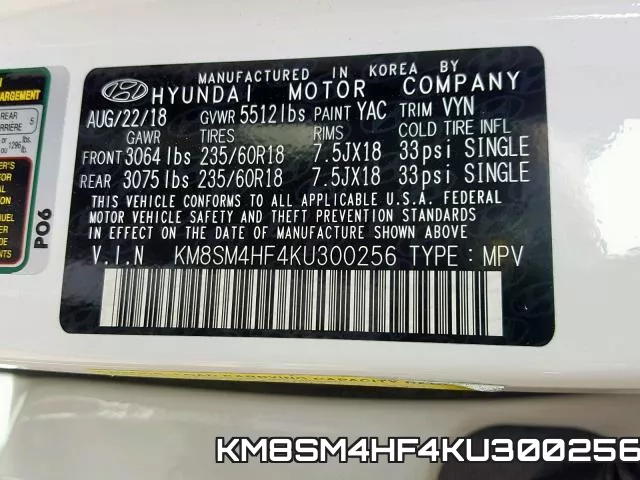 KM8SM4HF4KU300256 фото 2