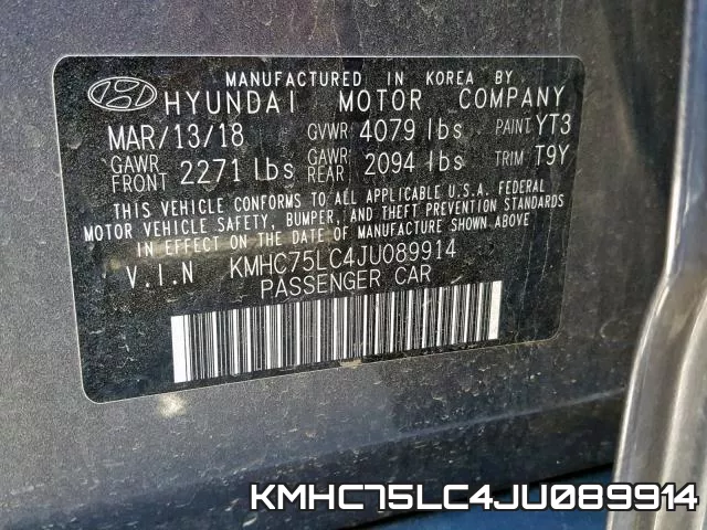 KMHC75LC4JU089914 фото 2