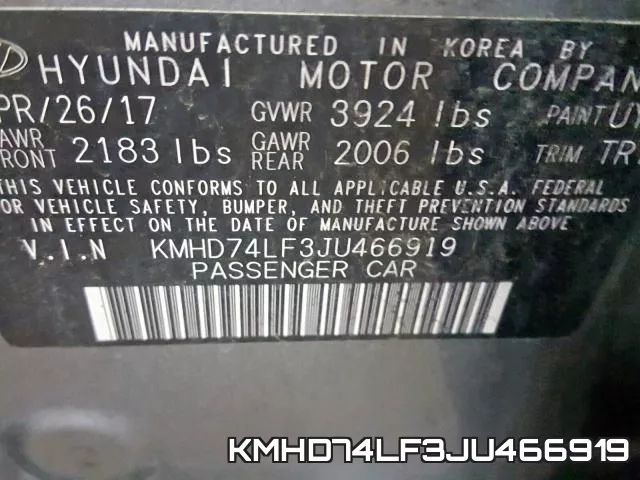 KMHD74LF3JU466919 фото 2