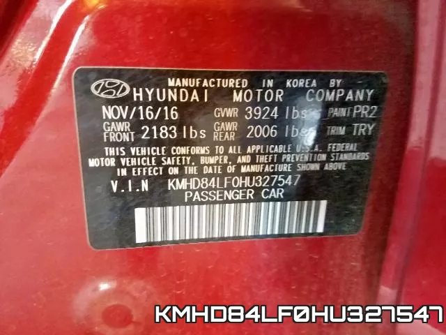 KMHD84LF0HU327547 фото 2
