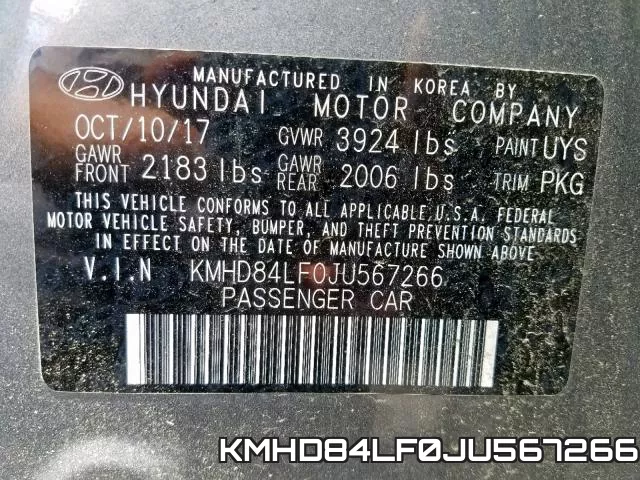 KMHD84LF0JU567266 фото 2
