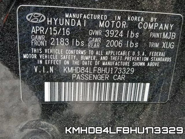 KMHD84LF8HU173329 фото 2