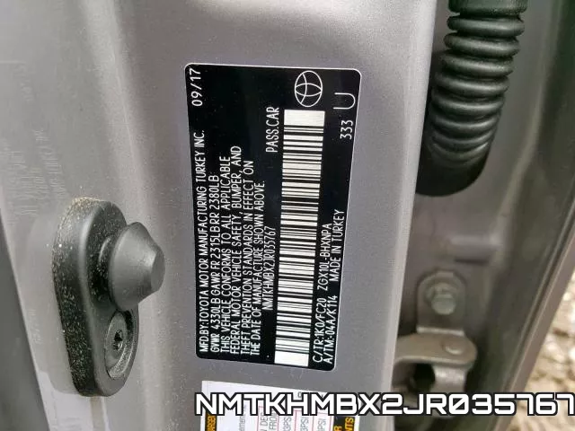 NMTKHMBX2JR035767 фото 2