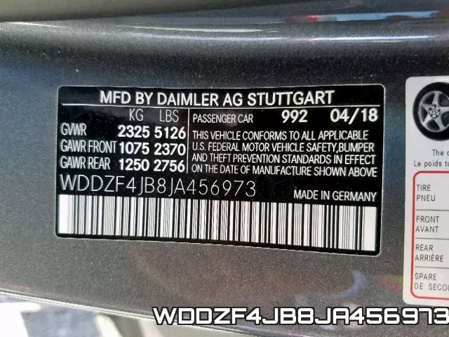 WDDZF4JB8JA456973 фото 2