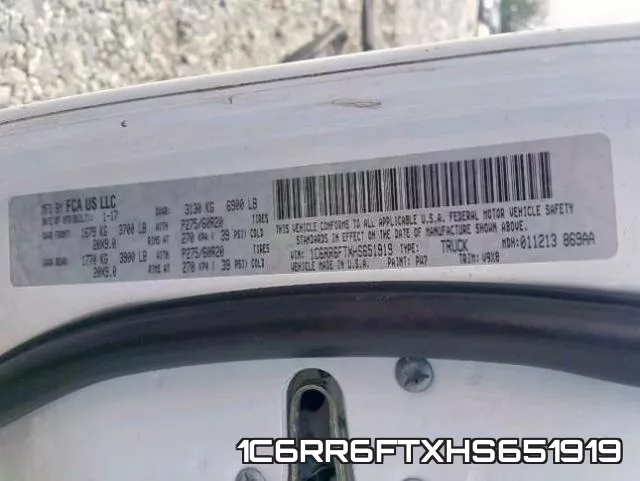 1C6RR6FTXHS651919 фото 2