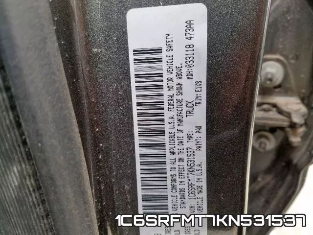 1C6SRFMT7KN531537 фото 2