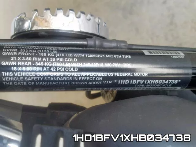 1HD1BFV1XHB034738 фото 2