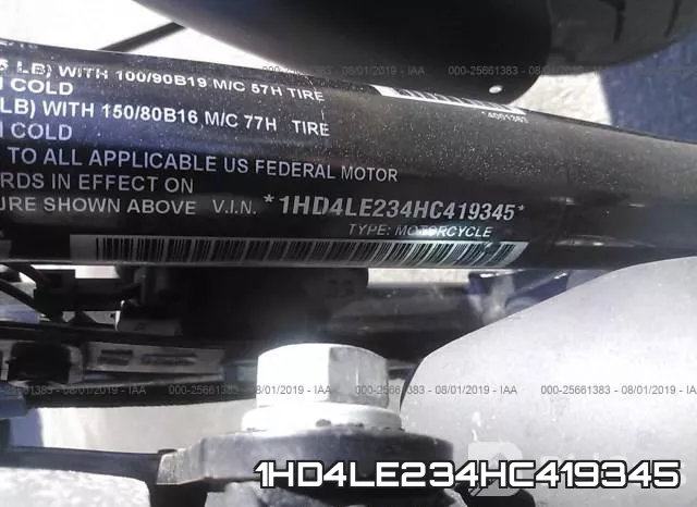 1HD4LE234HC419345 фото 2