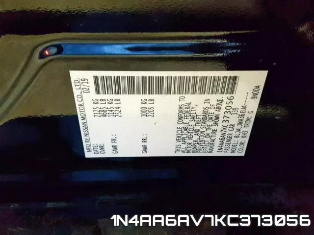 1N4AA6AV7KC373056 фото 2