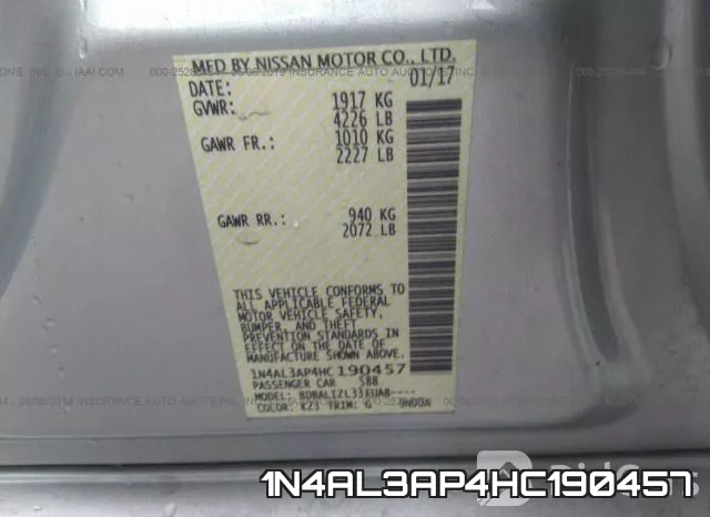 1N4AL3AP4HC190457 фото 10