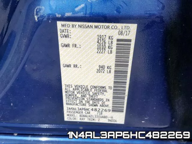 1N4AL3AP6HC482269 фото 2