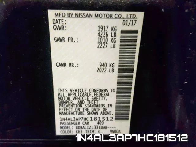 1N4AL3AP7HC181512 фото 2