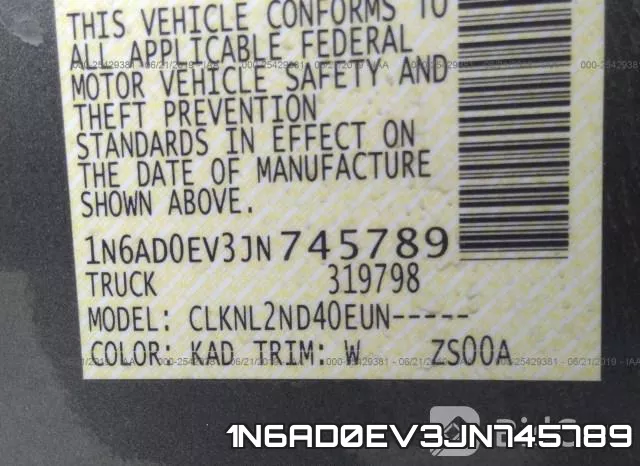 1N6AD0EV3JN745789 фото 10