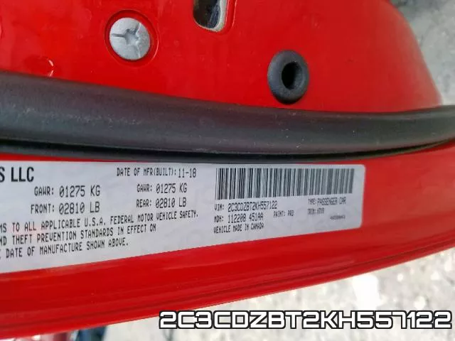 2C3CDZBT2KH557122 фото 2