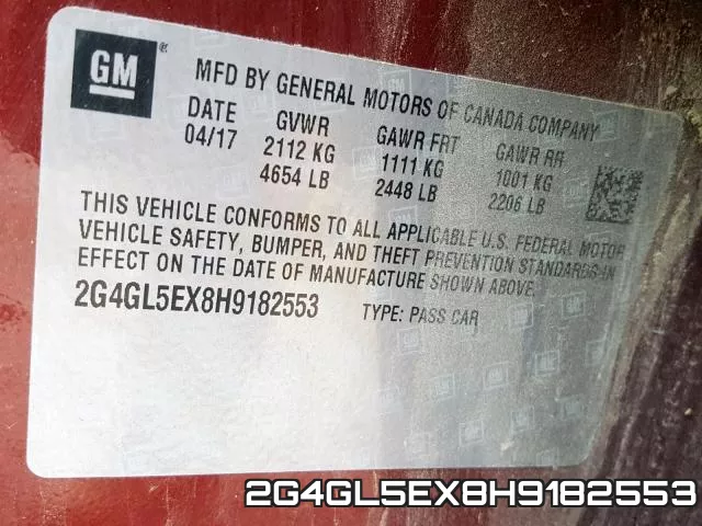 2G4GL5EX8H9182553 фото 2