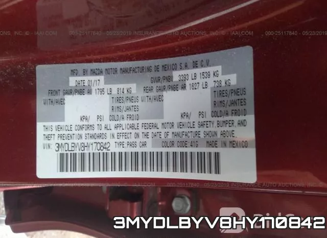 3MYDLBYV8HY170842 фото 10