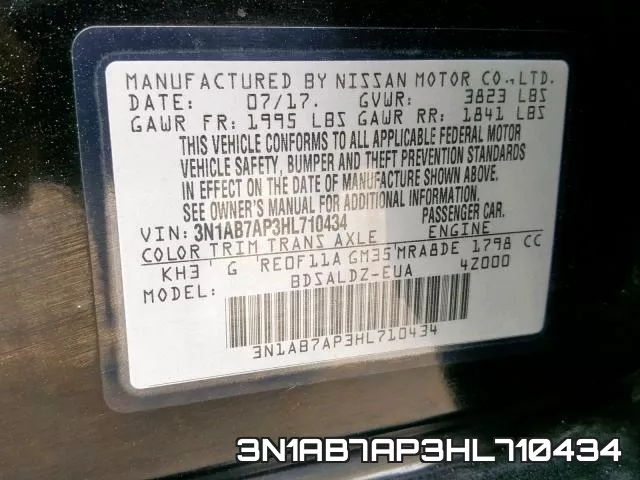 3N1AB7AP3HL710434 фото 2