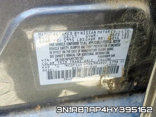 3N1AB7AP4HY395162 фото 2