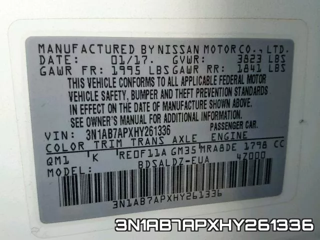 3N1AB7APXHY261336 фото 2
