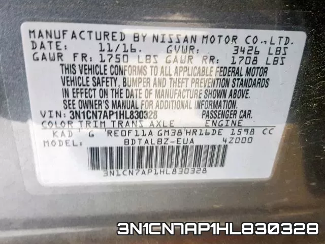 3N1CN7AP1HL830328 фото 2